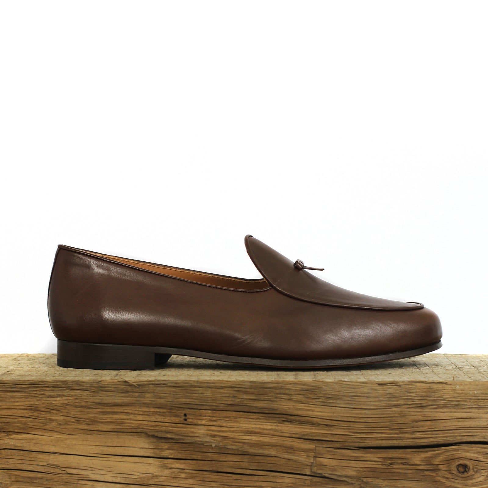 BOMBEROS Mens Brown Santander Gran Belgian Loafers 1