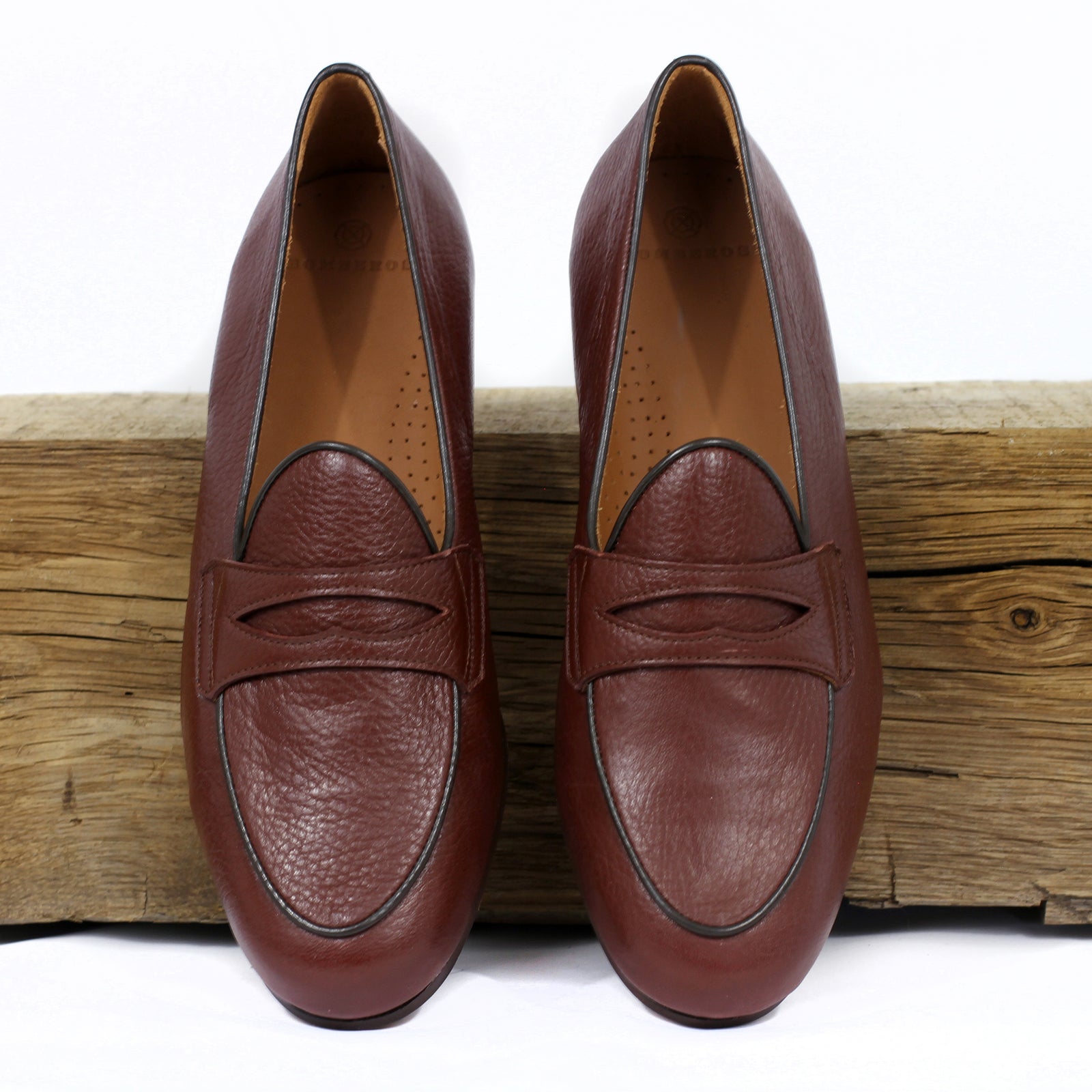 BOMBEROS Mens Centavo Rey Hickory Belgian Penny Loafer 1