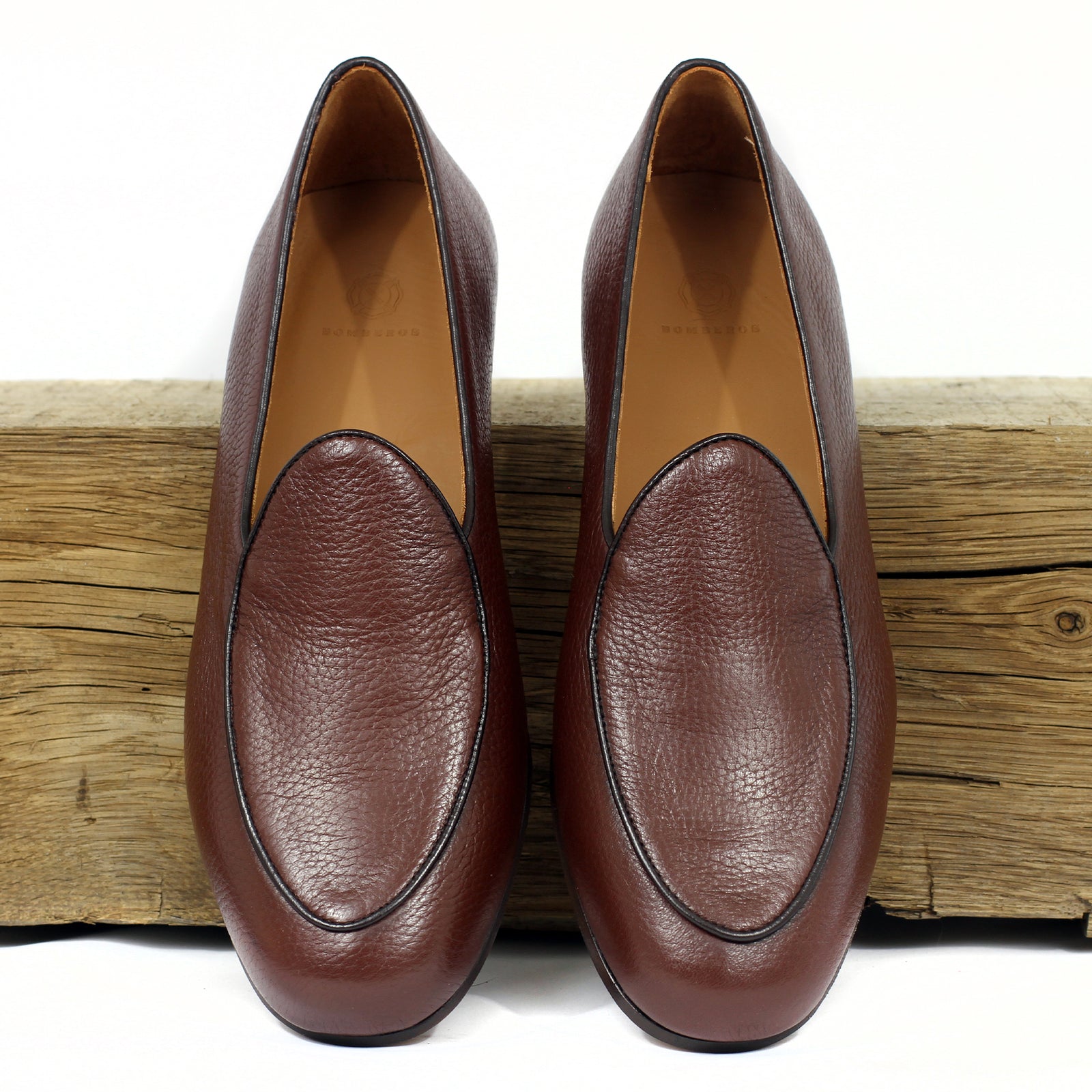 BOMBEROS Mens El Rey Belgian Slipper Hickory 1