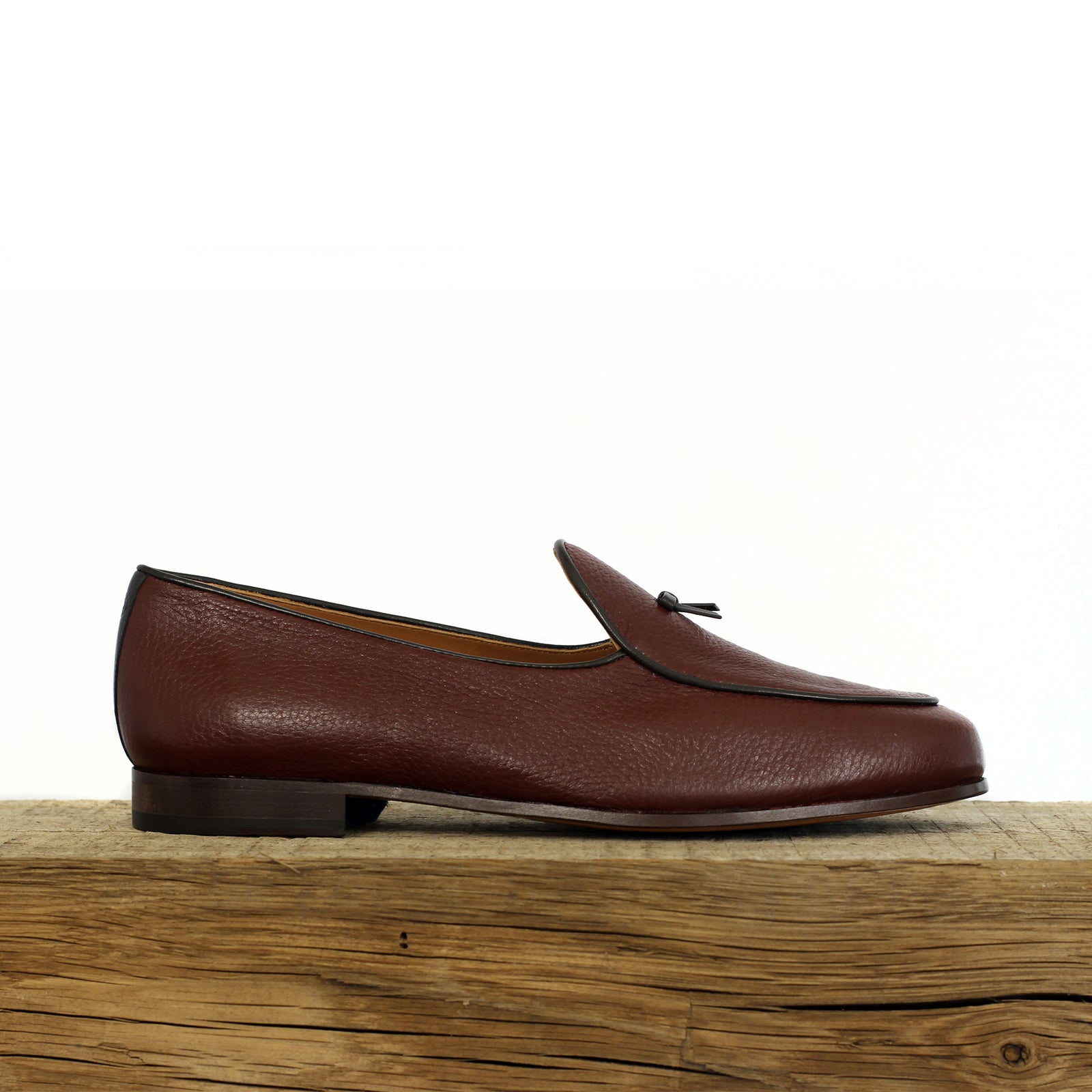 BOMBEROS Mens Lazo Rey Belgian Loafer Deer Hickory 1