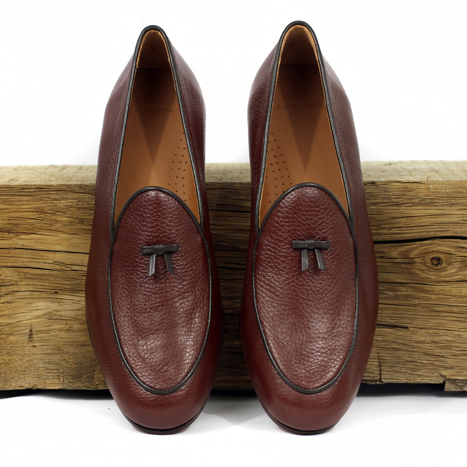 BOMBEROS Mens Lazo Rey Belgian Loafer Deer Hickory 1