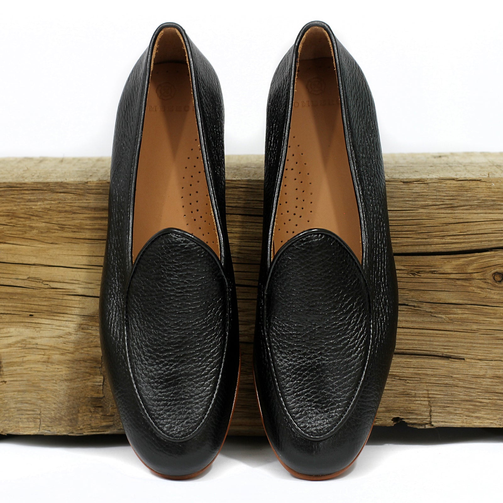 BOMBEROS Womens La Reina Belgian Slipper Shoe Black 1